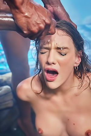 Kenna James and Goldey analyse deepthroats in missionary during fast orgy foursome