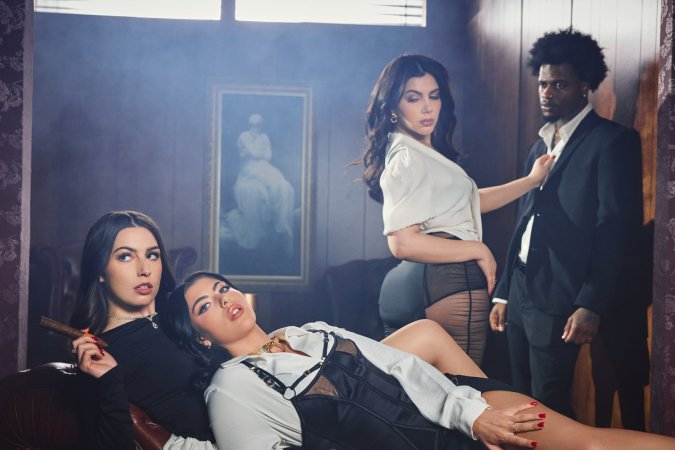 Valentina Nappi riding Gal Ritchie while Chanel Camryn receives facial — Valentina Nappi, Gal Ritchie, Chanel Camryn & Damion Dayski #11