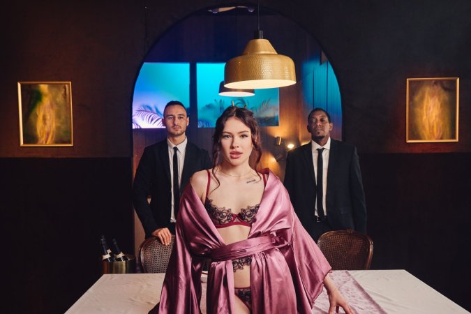Matty Mila Perez, curious and shy at first, ends up fulfilling desires in a wild threesome — Matty Mila Perez, Jonathan Jordan & Milan Ponjevic #4
