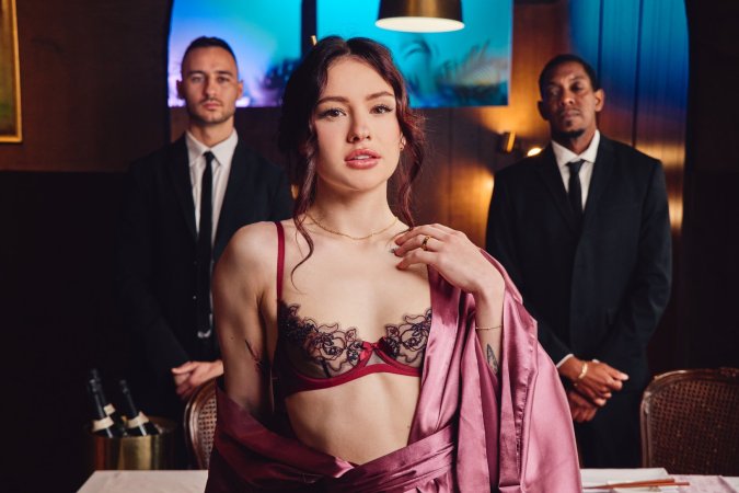 Matty Mila Perez, curious and shy at first, ends up fulfilling desires in a wild threesome — Matty Mila Perez, Jonathan Jordan & Milan Ponjevic #5